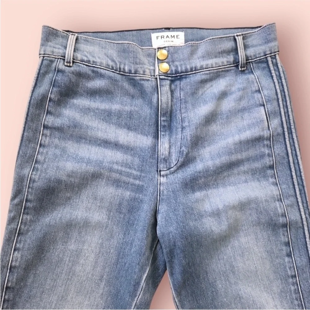 Frame Jeans Parisian Straight Leg Jeans Leon Light Wash Size 24
